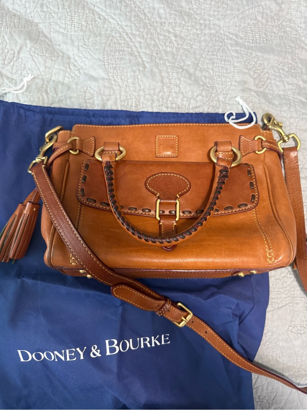 Dooney & Bourke Florentine Medium Pocket Satchel Crossbody - Picture 8 of 8